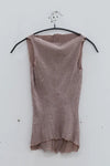 Marc le bihan silk elastic stretch vest 26954 series French handmade MLB-26954 E23-GKMG ROSE ANCIEN dried rose 26954 E23
